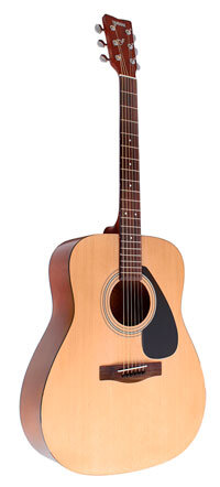 

Обзор акустической гитары Yamaha F310 
Средняя цена 12330р
Подбор по параметрам 

Перед тем как начать писать обзор на данную гитару, я прочитал с десяток других подобных. Все что мне попалось на глаза, было одинаковым. Начиналось примерно так: «идеальный вариант, лучшее соотношение цена-качество». Тут поспорить с авторами сложно, гитара и вправду хороша за свои деньги. Но вот потом, шло описание характеристик гитары и не слова для кого эта гитара. 

А что мне было не совсем понятно, в обзорах так это: «Yamaha F 310 – идеальный музыкальный инструмент, как для начинающего гитариста, так и для профессионала». Могу сказать точно, профессионалы не играют на ней, разве что за деньги и в рекламных акциях. 

Не поймите меня не правильно – F-310, очень хорошая гитара, но она ученическая, не ждите от нее чудес. 

Этот инструмент замечателен, если мы говорим о сумме до 10 тысяч рублей, но, купив гитару за 20 тысяч, вы почувствуете разницу, причем не маленькую. В каждой ценовой категории есть свои «герои» и Yamaha F-310, это герой до 10 тысяч рублей. 

Так для кого же эта гитара? Покупатели Yamaha F-310 обычные люди, они выбирают этот инструмент для начального обучения игры на гитаре, для походов и посиделок у костра, для игры в подъезде (согласитесь, у кого этого не было). 

Так что, в данном обзоре, я постараюсь передать важные особенности именно для потенциальных покупателей этой гитары. 

Начнем с того из чего эта гитара сделана, углубившись немного в эту тему, ведь одно дело просто написать материал, совсем другое разобраться что за этим стоит. 

Верхняя дека сделана из ели. Это классическое дерево, этакий стандарт гитаростроения, на нем мы заострять внимание не будем. 

А вот нижняя дека и обечайка, сделаны из Меранти. 

Очень многие покупатели (изучив море обзоров), спрашивают, что же такое дерево Меранти? Меранти (Shorea) – род преимущественно тропических древесных растений семейства диптерокарповые. Что мы из этого поняли, правильно – ничего! 

Если коротко и понятно: эти деревья произрастают в Азии. Из этого дерева делают мебель и музыкальные инструменты. Что для нас как покупателей важно, это то, что это дерево очень стабильно. Климат Индонезии, где производится гитара, сильно отличается от нашего климата. А дерево, как известно, очень сильно подвержено деформации из-за изменений в климате. Наверняка, все слышали, о китайских гитарах сделанных черт знает из чего, у которых через пару месяцев лопается корпус и принимает довольно причудливые формы. Так вот, Меранти, из которого сделана F-310, очень стабильное дерево. 

За инструмент можно не бояться, поехав на море, или идя к преподавателю в 20 градусный мороз. 

Следующее на что хочу обратить внимание, это высота струн над гифом. Она очень маленькая, прижимать струны и брать аккорды с баре начинающим гитаристам очень легко. При этом у вас ничего и ни где не будет брякать и звенькать, лады закатаны идеально. У Yamaha F-310 гриф сам по себе удобный и податливый, присутствует ощущение мягкости и воздушности при игре. 

У компании Yamaha отличный контроль качества изготовления. У вас не получится так, что у соседа Васи прекрасная F-310. По его совету вы купили такую же, а она вся кривая и не звучит. 

Все инструменты Yamaha проходят жесточайший контроль качества, они как клоны из Star Wars – все одинаковые. 

Смело покупайте данный инструмент, он прослужит вам верой и правдой долгие годы. 

В дополнение хочу посоветовать: не забудьте обязательно приобрести новые струны, т.к. заводские достаточно низкого качества, и чехол для гитары.
