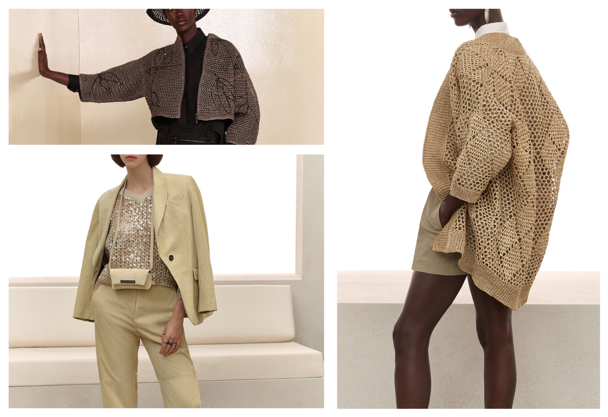 Модели из новой коллекции Brunello Cuchinelli сезона весны 2022 года