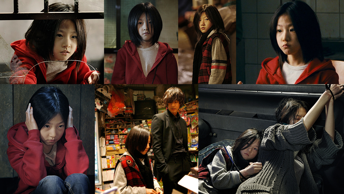 Коллаж кадров из фильма «Человек из ниоткуда», маленькая и очень смелая девочка, листайте, много фото➡