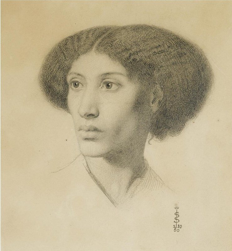 Симеон Соломон. Портрет Фанни Итон, ок. 1860. Частная коллекция. (C) Sotheby's
