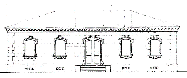 Согласно проекта «на исправление здания уездного казначейства в Камышлове», так могло выглядеть или выглядело наше казначейство в XYIII веке. (РГИА. Ф. 1233, оп.167 д. 81).