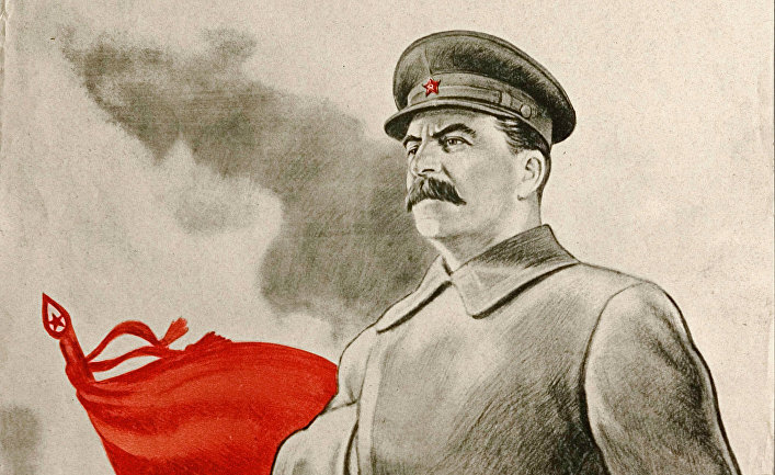 Фрагмент плаката «Сталин ведёт нас к победе!» И что крайне важно, советские люди были в этом искренне уверены.