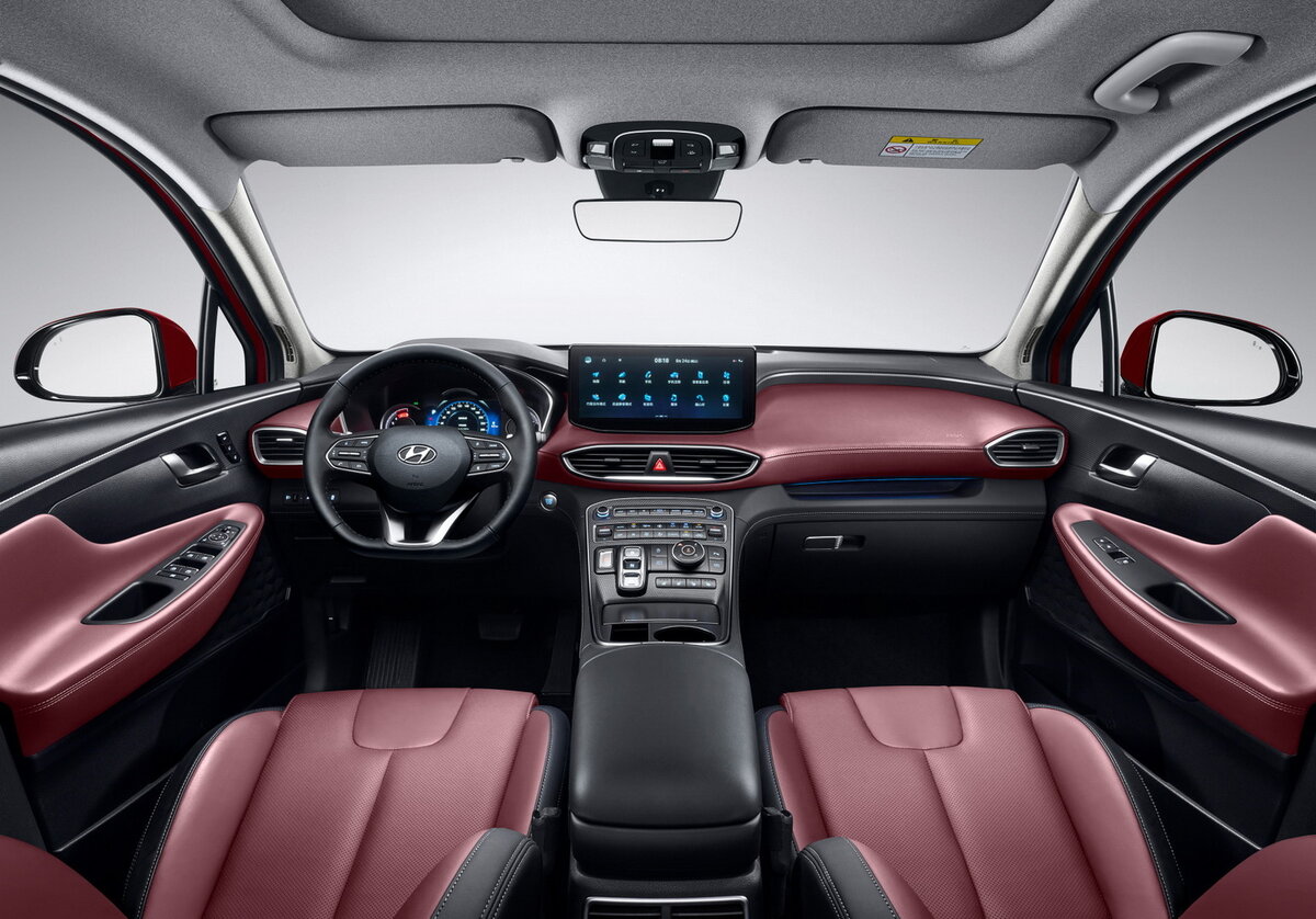    Интерьер обновлённого Hyundai Santa Fe для Китая