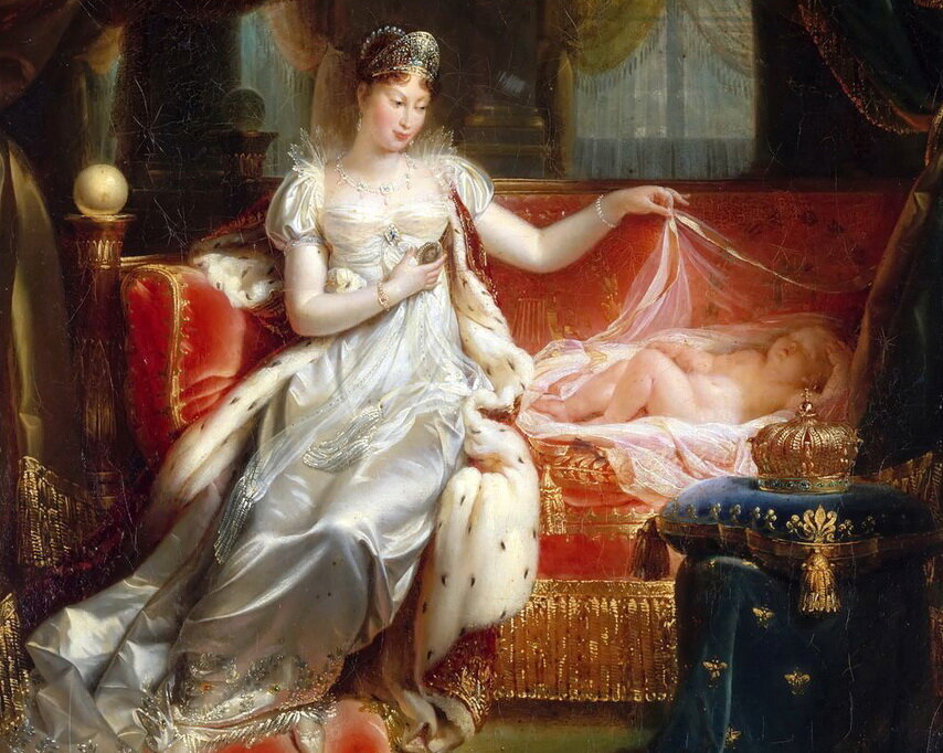 Мария Луиза Австрийская с сыном Наполеоном II, худ. Франк Жозеф