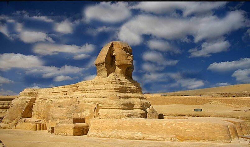 Большой Сфинкс в Гизе "Абы'ль ход"  измененное "Хорун" 