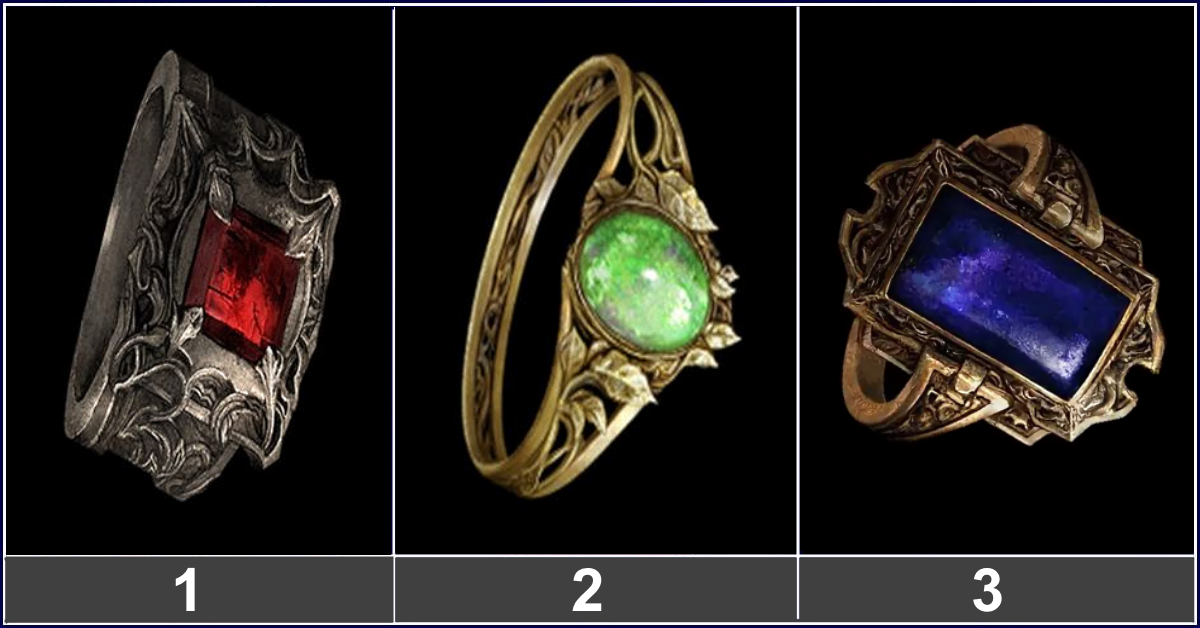 Откройте глаза и выберите один перстень  