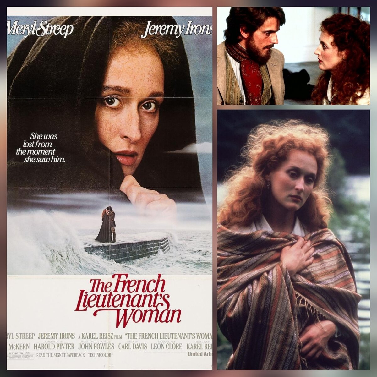 Любовная драма "Женщина французского лейтенанта" 1981 года по произведению Джона Фаулза