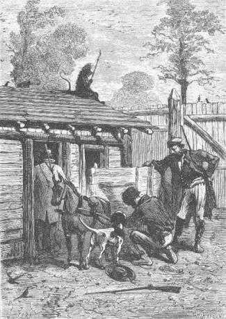 Поселенцы в повседневных трудах на ферме. Иллюстрация к роману Ж.Верна "Таинственный остров" https://pin.it/4tvX9Md