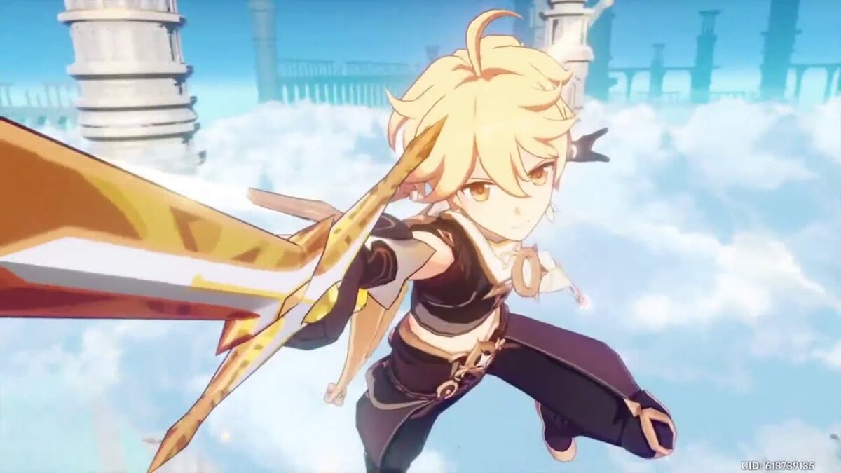 Кадр из начала игры Геншин Импакт. Итер