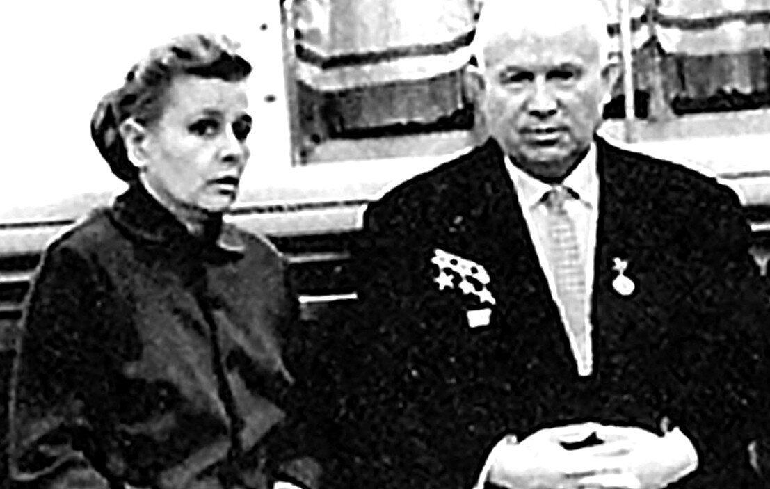 Е.А.Фурцева и Н.С.Хрущёв.