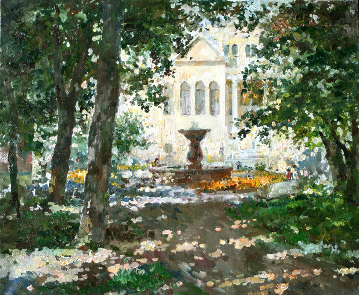 Людмила Баландина "Фонтан". Источник: https://balandinaart.com/galereya/