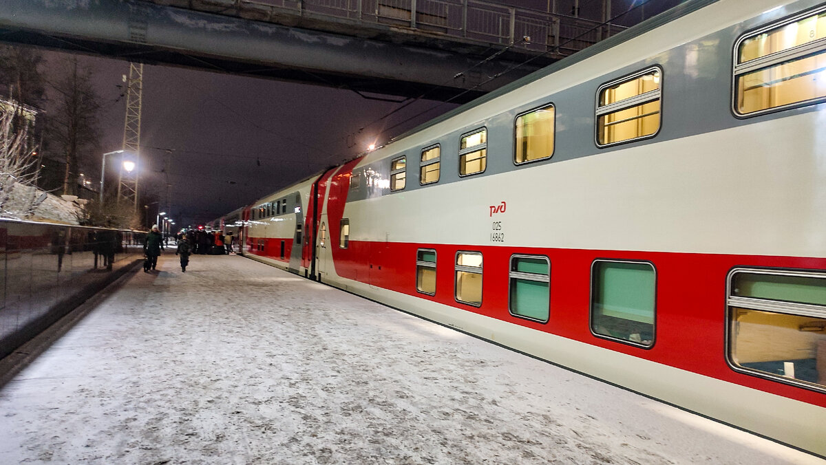 Железнодорожные зарисовки из Санкт-петербурга в Мурманск, на двухэтажном  поезде № 022Ч. Обзор поезда | Путешествия по зову сердца | Дзен