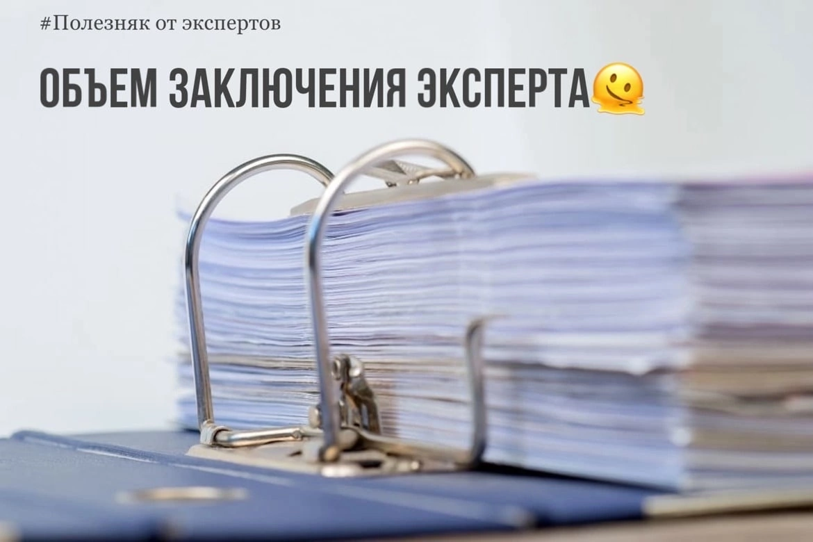 Примерный объем заключения эксперта
