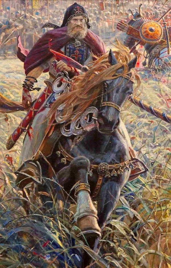 Пересвет. Павел Рыженко. Из цикла "Куликово Поле"