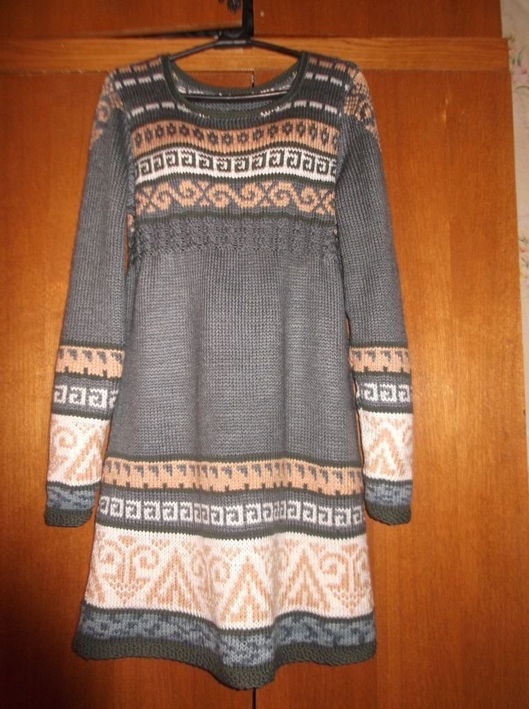 Моё авторское платье. Жаккард. О.Мункина, Вязаный смак.