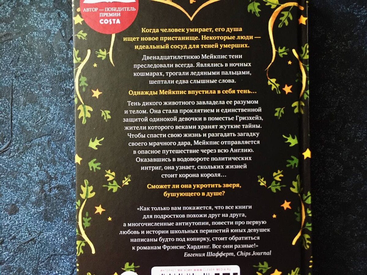 Аннотация на обороте книги