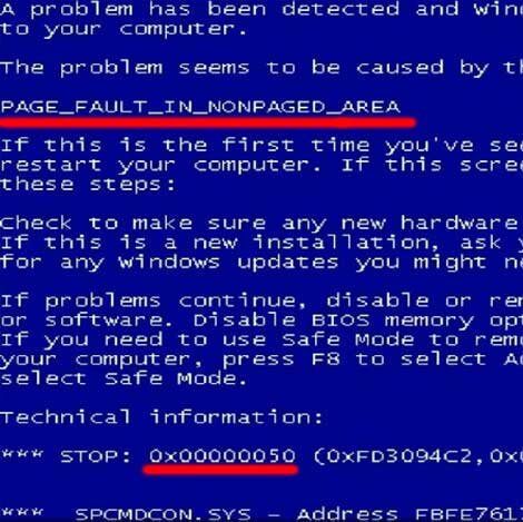 Синий экран смерти 0x PAGE_FAULT_IN_NONPAGED_AREA - Сообщество Microsoft