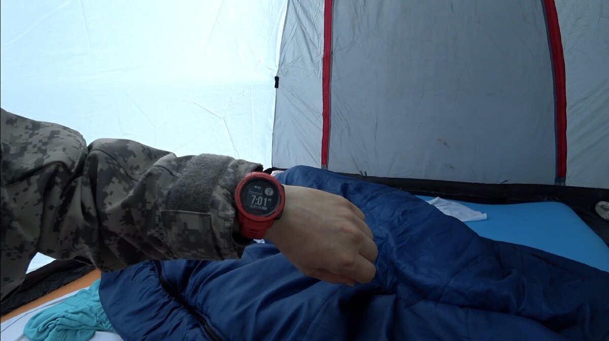 Утро в палатке начинается "не с кофе" (с)