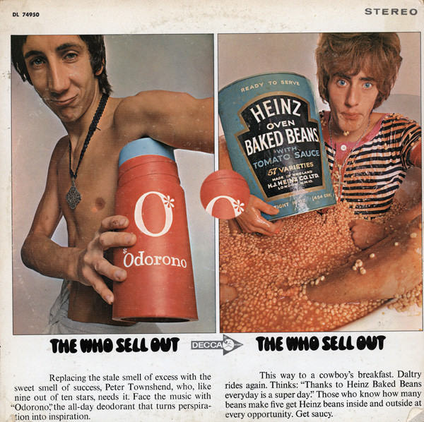 Оригинальная обложка The Who "The Who Sell Out" 1967
