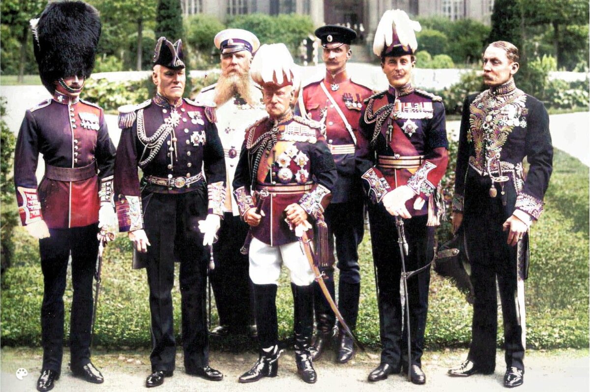 1910. Члены британской делегации, прибывшие в Санкт-Петербург по случаю вступления на престол короля Георга V