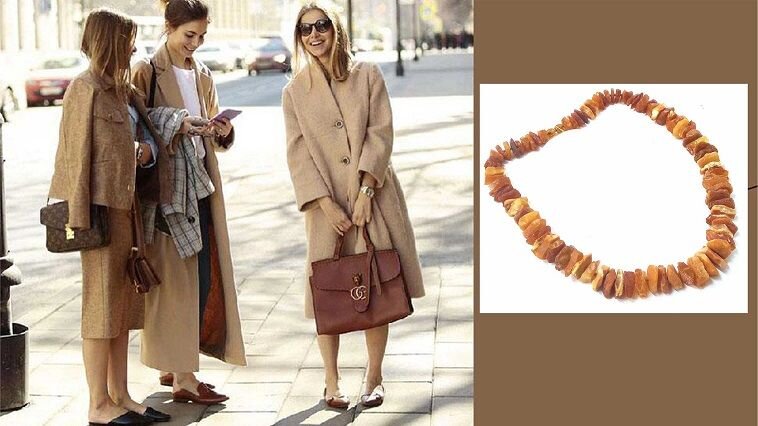 Бусы из необработанного янтаря для щитовидной железы