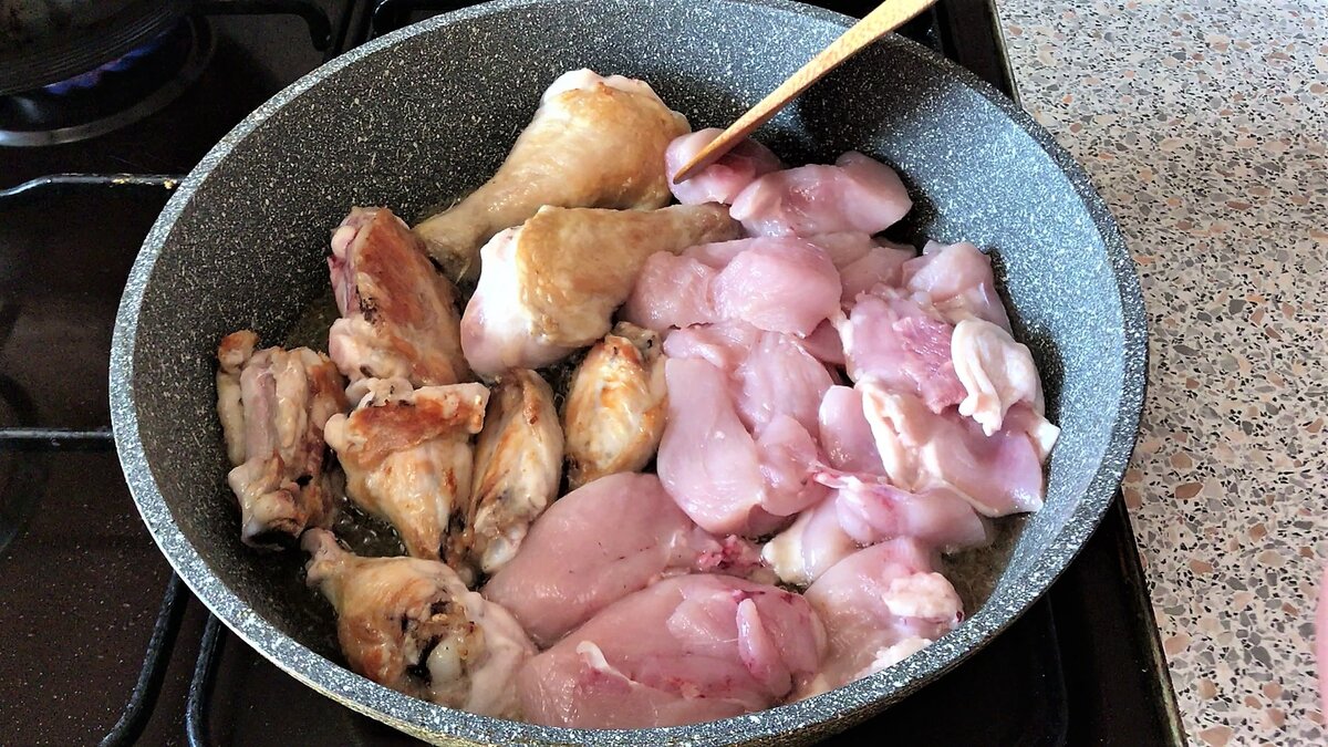 В ПЕРВЫЙ РАЗ приготовила ЧАХАХБИЛИ из курицы. Вкусное грузинское блюдо!