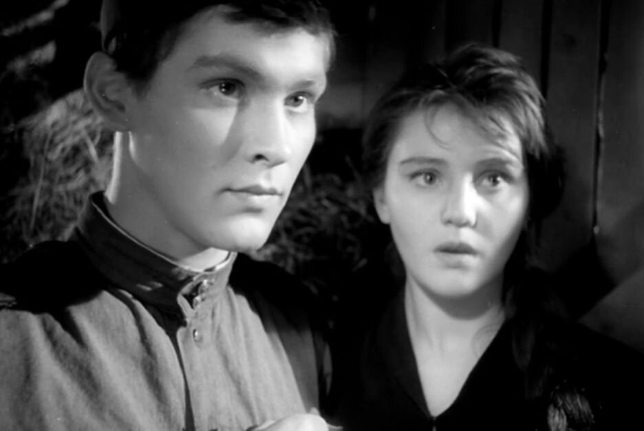Скриншот кадра из кинофильма "Баллада о солдате" (1959), режиссер Григорий Чухрай, сценаристы Григорий Чухрай, Валентин Ежов 