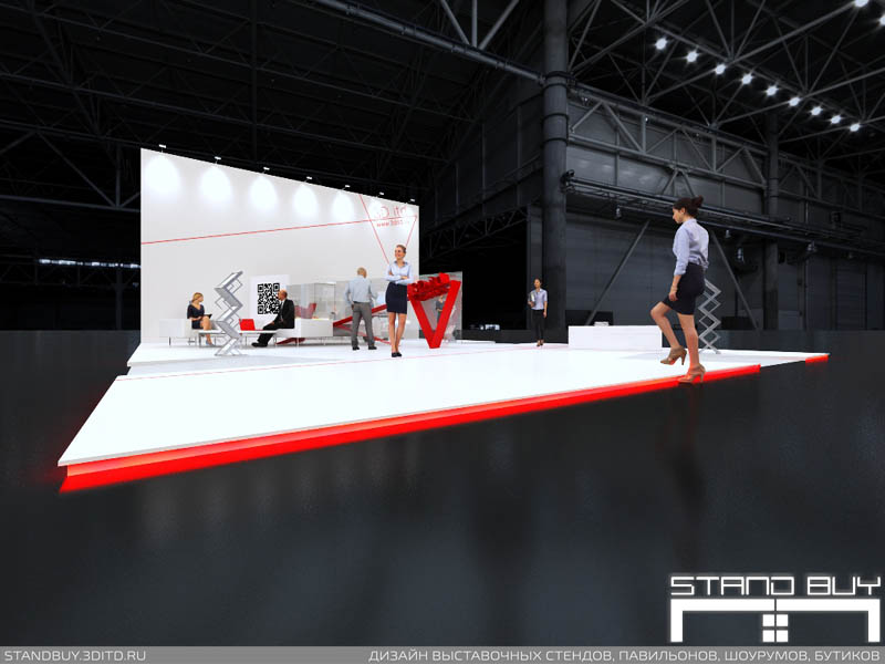 Выставочный стенд креативной группы 3D itd. Архитектор - Павел Сапов.