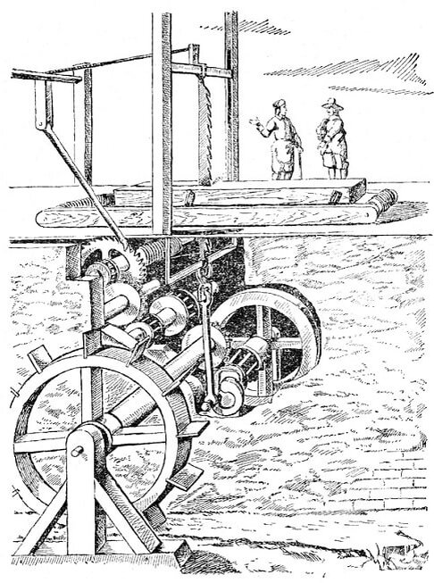 Изобретатель насоса. Насосы помпы 16 век. Вододействующая Лесопилка Ползунова. Гидровлическаямашина Коперника. Большая водоподъемная машина гравюра 16 века.