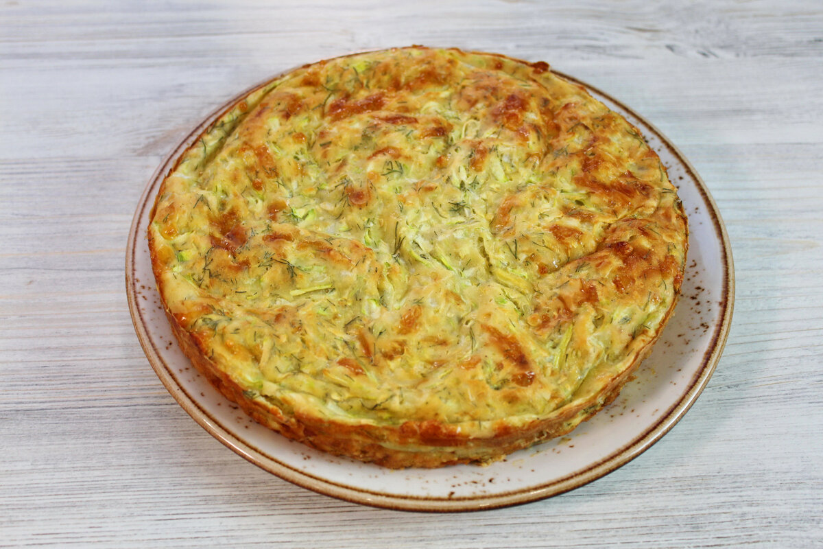 Фриттата с кабачками и сыром