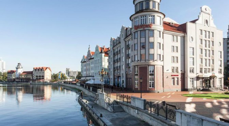 Фото одной из улиц Калининграда, отель Kaiserhof