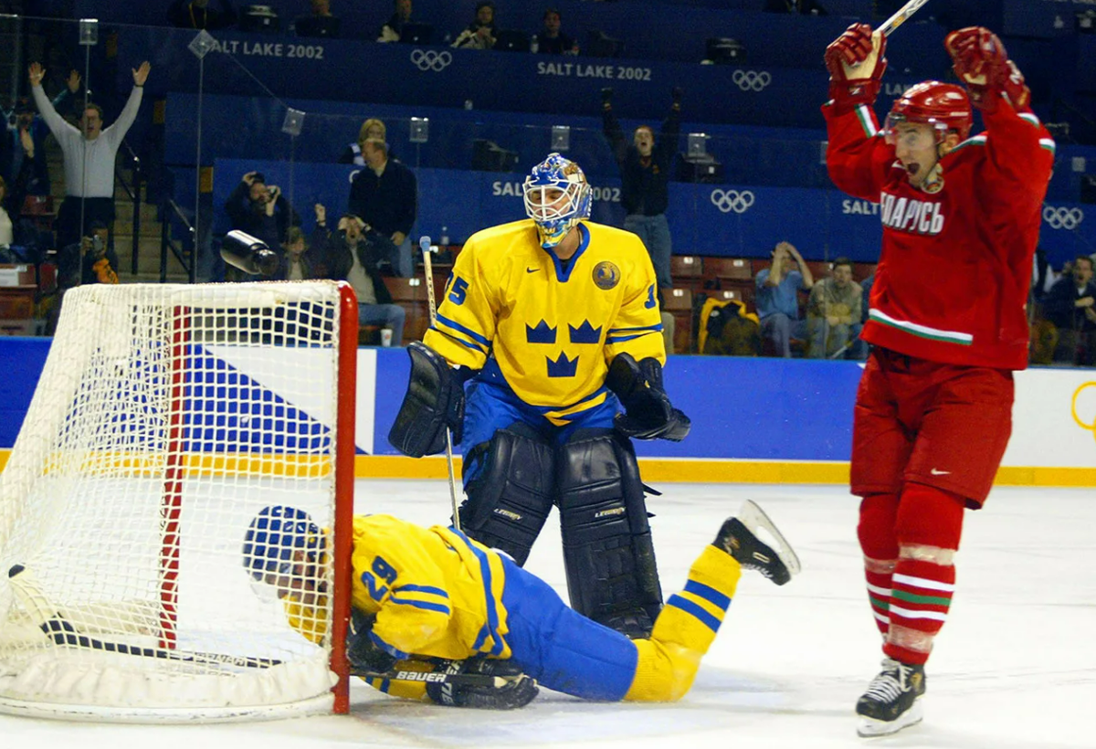 Поражение Швеции от Белоруссии на Олимпиаде-2002 - одна из главных сенсаций в истории зимних Игр. Фото: соцсети