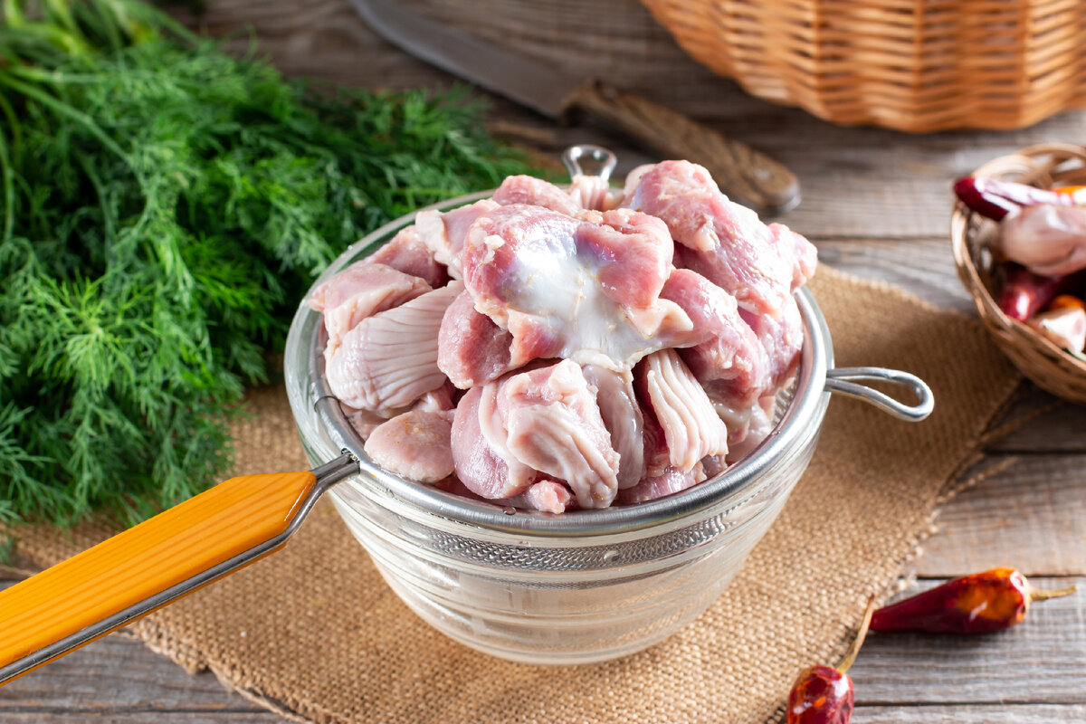 Желудки куриные.