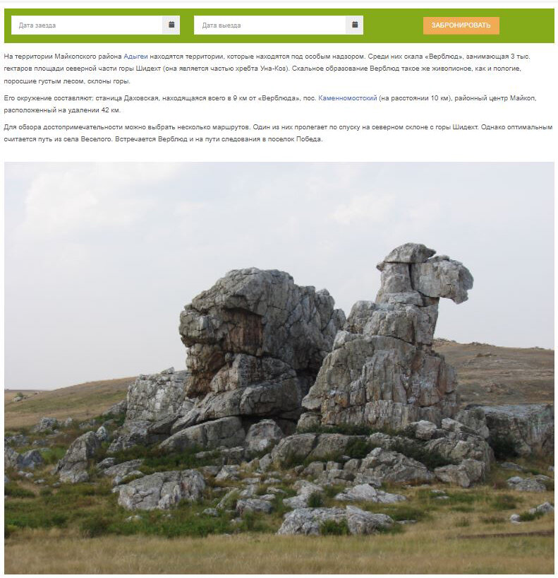 скрин страницы сайта