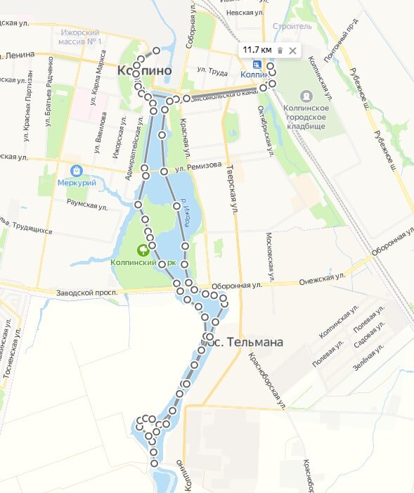 Карта маршрута