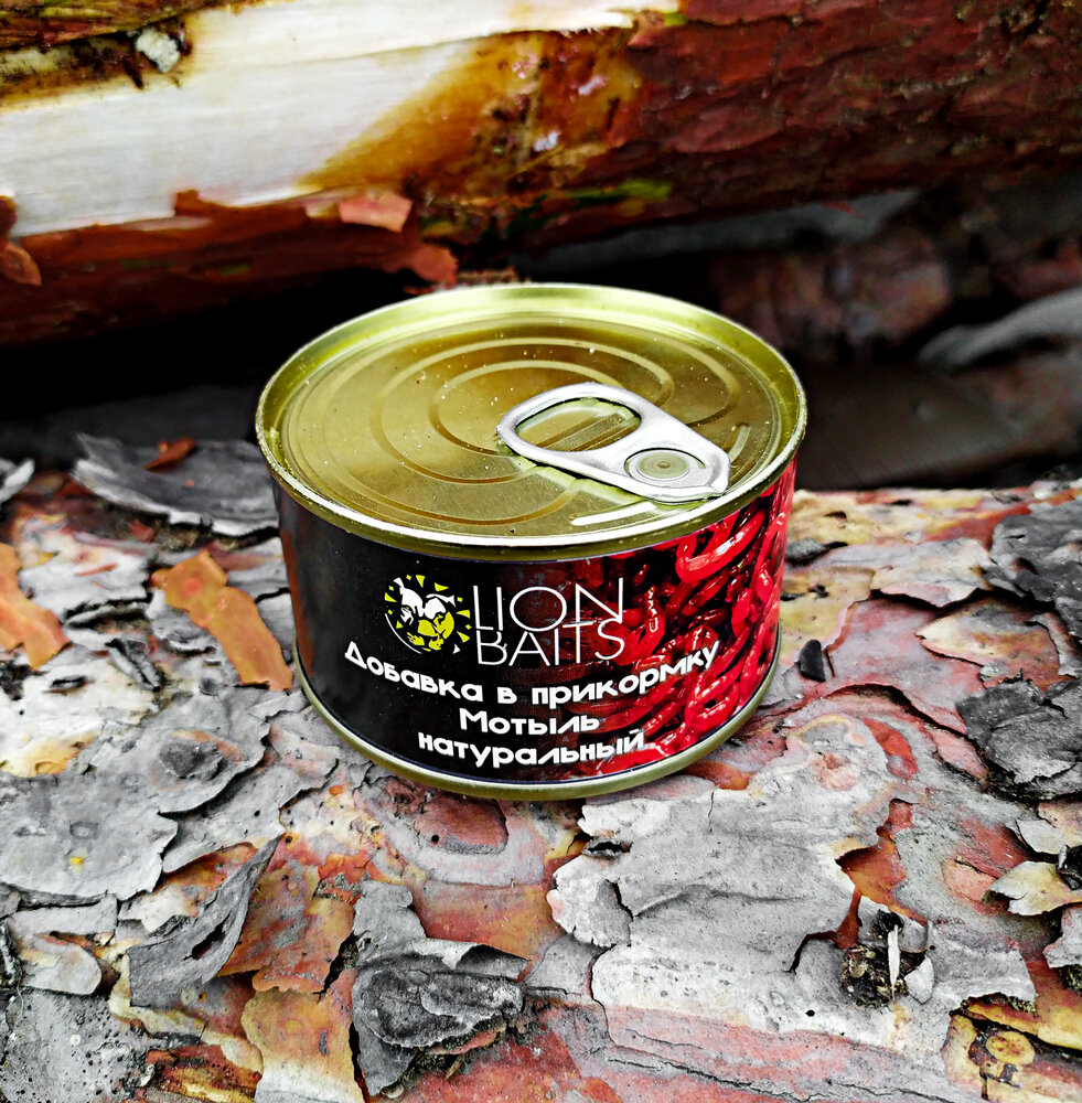 Добавка в прикормку LION BAITS Мотыль натуральный 140мл