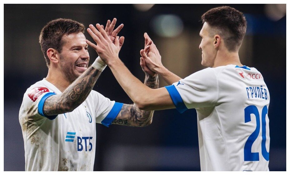    Смолов и Грулев принесли "Динамо" победу над "Ростовом". Фото: ФК "Динамо" Москва