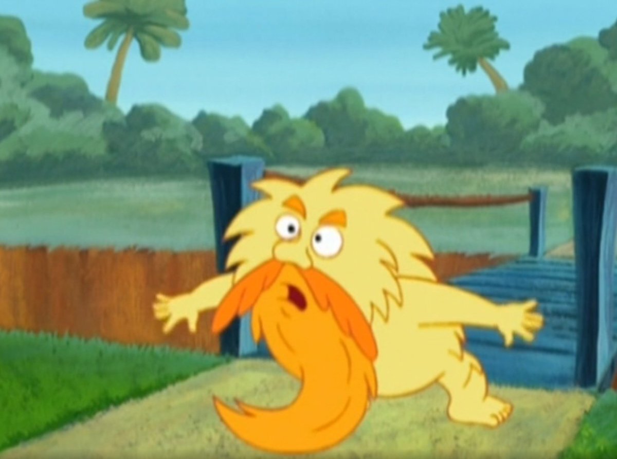 Ворчливый старый тролль, живущий под мостом. Из детского мультика про Дашу-путешественницу