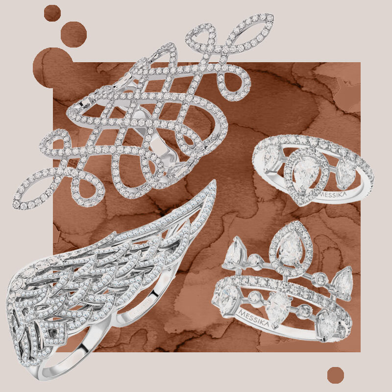 Кольца Messika Once Upon a Time, Promess и Garrard Wings 10th Anniversary