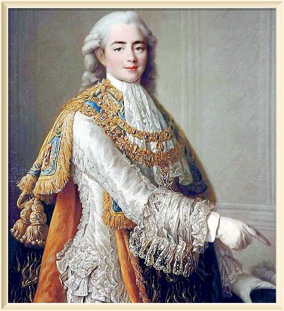 Граф де Прованс, будущий король Людовик XVIII. Фрагмент. Художник Франсуа Юбер Друэ. 