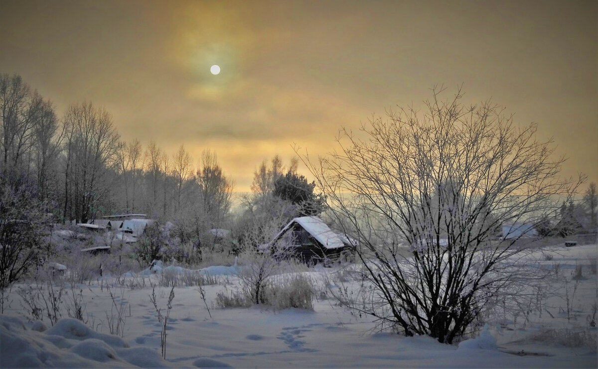 Вологодская деревенька. Фотография Валерия ТАЛАШОВА.