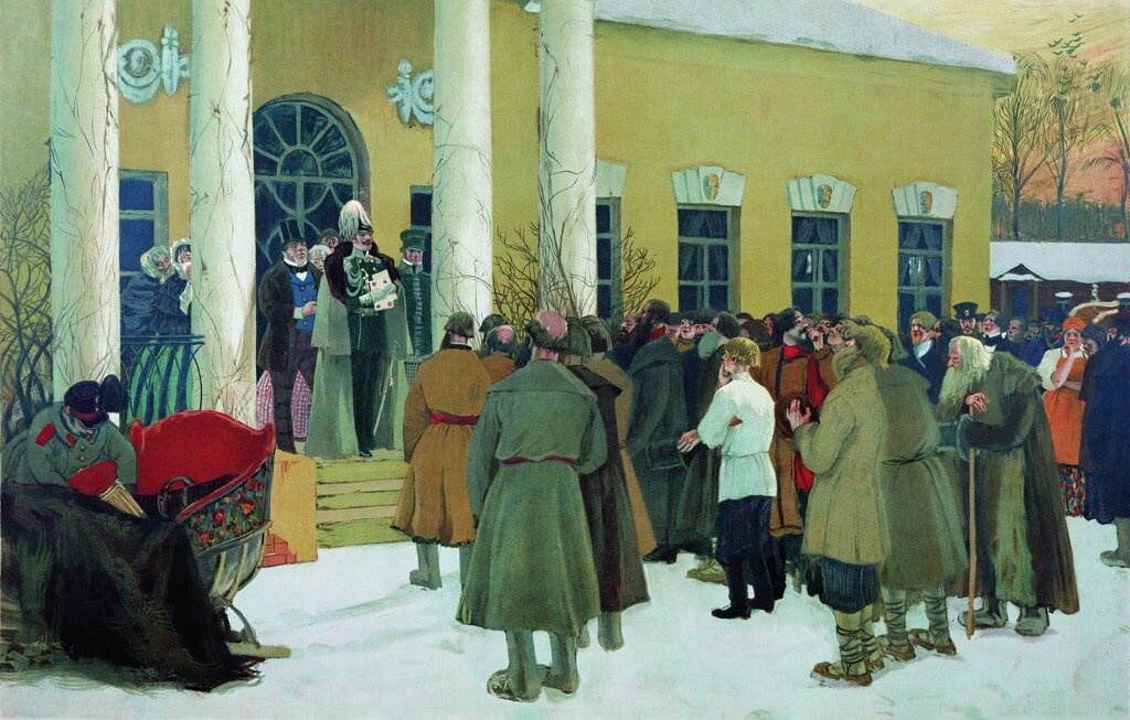 Чтение Манифеста об отмене крепостного права -начало новой эпохи в истории России. Из открытых источников
