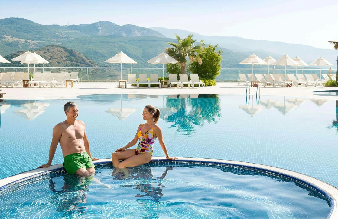 CLC Kusadasi Golf & Spa Resort. Kusadasi Golf and Spa 5. Подогреваемые бассейны в Турции. Спа отели Кушадасы.