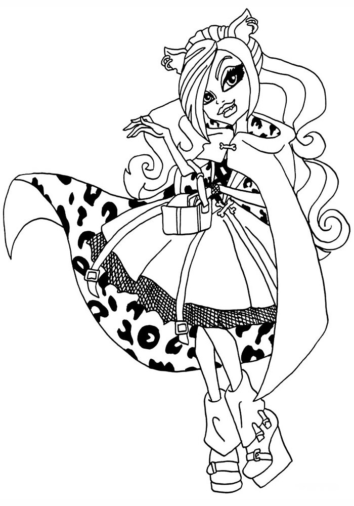 Раскраски Монстр Хай (Monster High coloring pages). Раскраски для девочек Монстер Хай