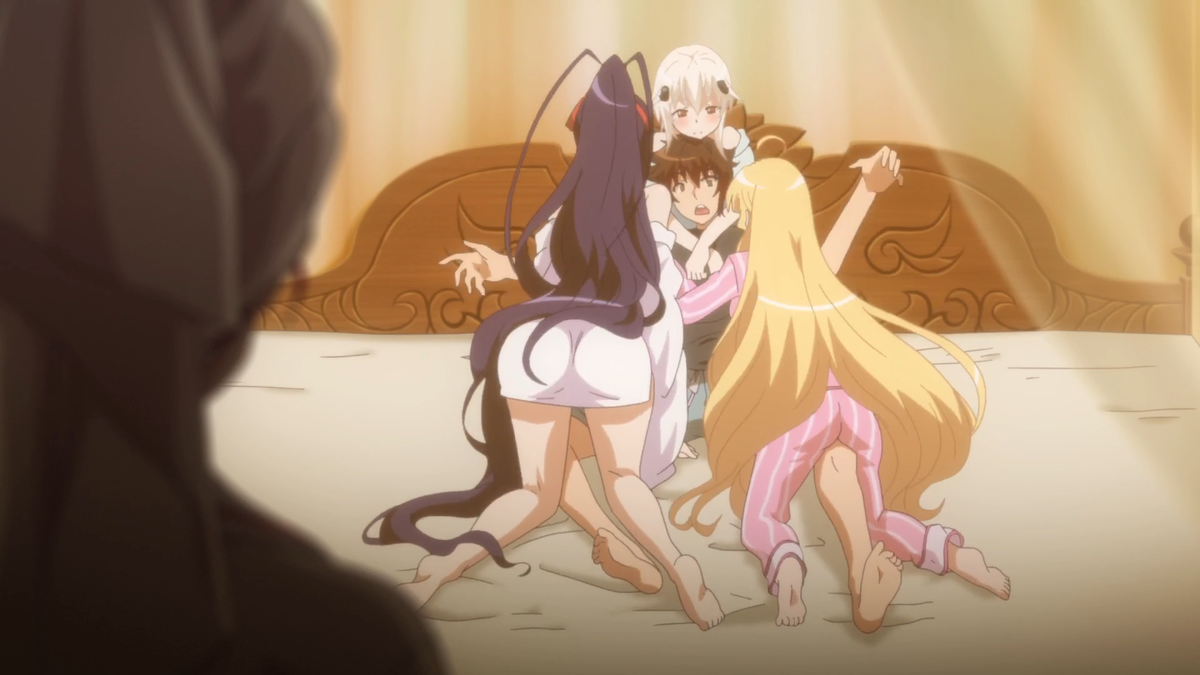 Это гаремник, так что имена не столь важны, хех. Аниме «Старшая школа DxD».