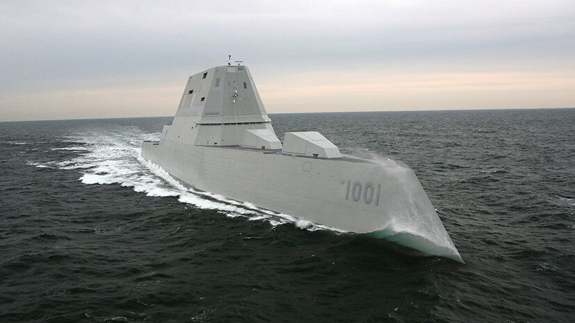 Эсминец класса Zumwalt Michael Monsoor © U.S. Navy / Bath Iron Works 