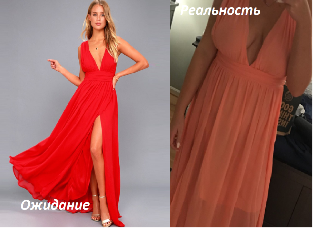 Ожидание и реальность  покупки с aliexpress, коллаж составлен автором канала