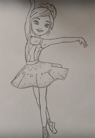 Как нарисовать балерину поэтапно?