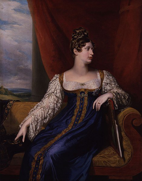 Шарлотта Уэльская, Джордж Доу, 1817. Из коллекции Национальной портретной галереи