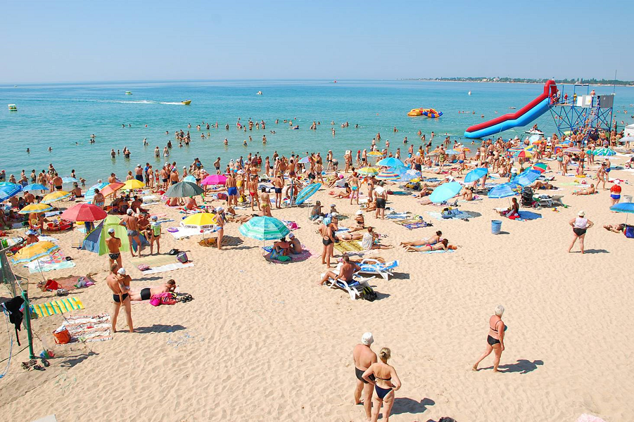 Отдых в Крыму, пляж
